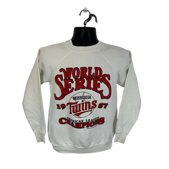 Vintage Minnesota Twins 1987 World Series Champs Sweatshirt Size Medium Pannill - Picture 1 of 11